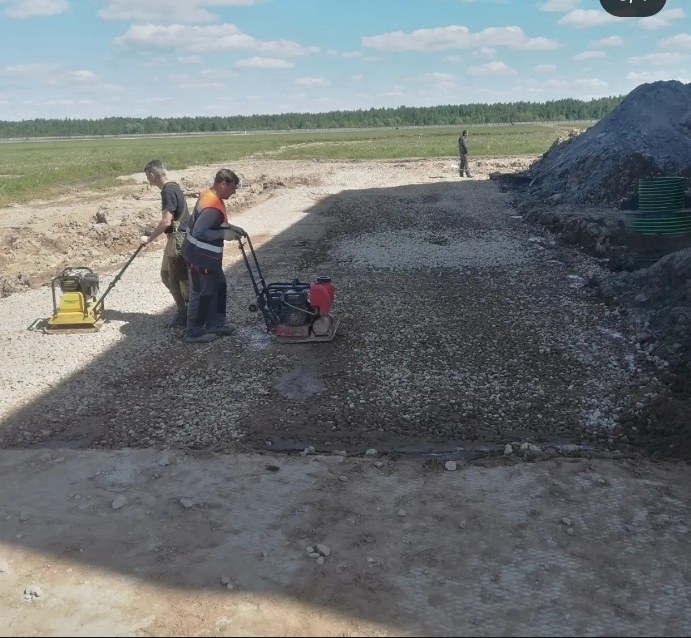 123 авиационный ремонтный завод — уплотнение щебёночного основания
